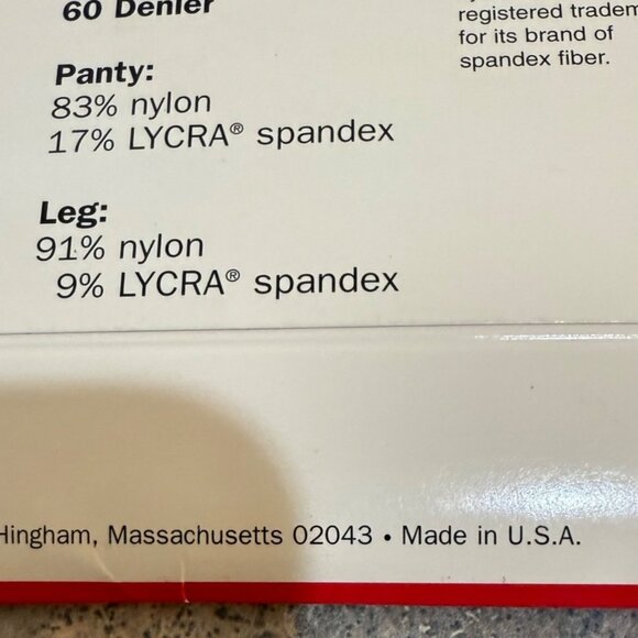 Talbots Microfiber Opaque Control Top Pantyhose Lycra 3D Size A Loden VTG Hose - Picture 5 of 9